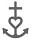 kruis, anker en hart symbool